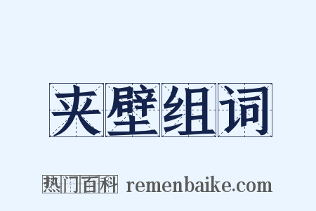 夹壁组词是什么意思的图片